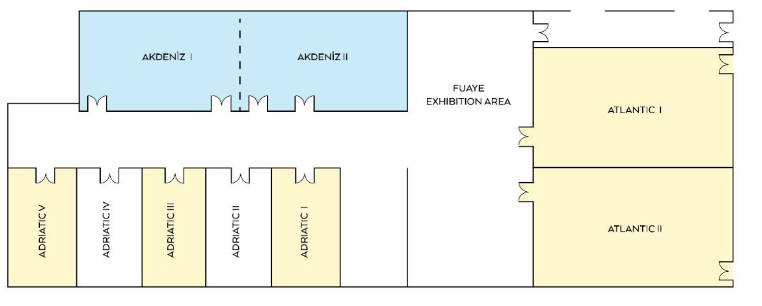 AKDENIZ HALLS AND FOYER AREA Floor Plan